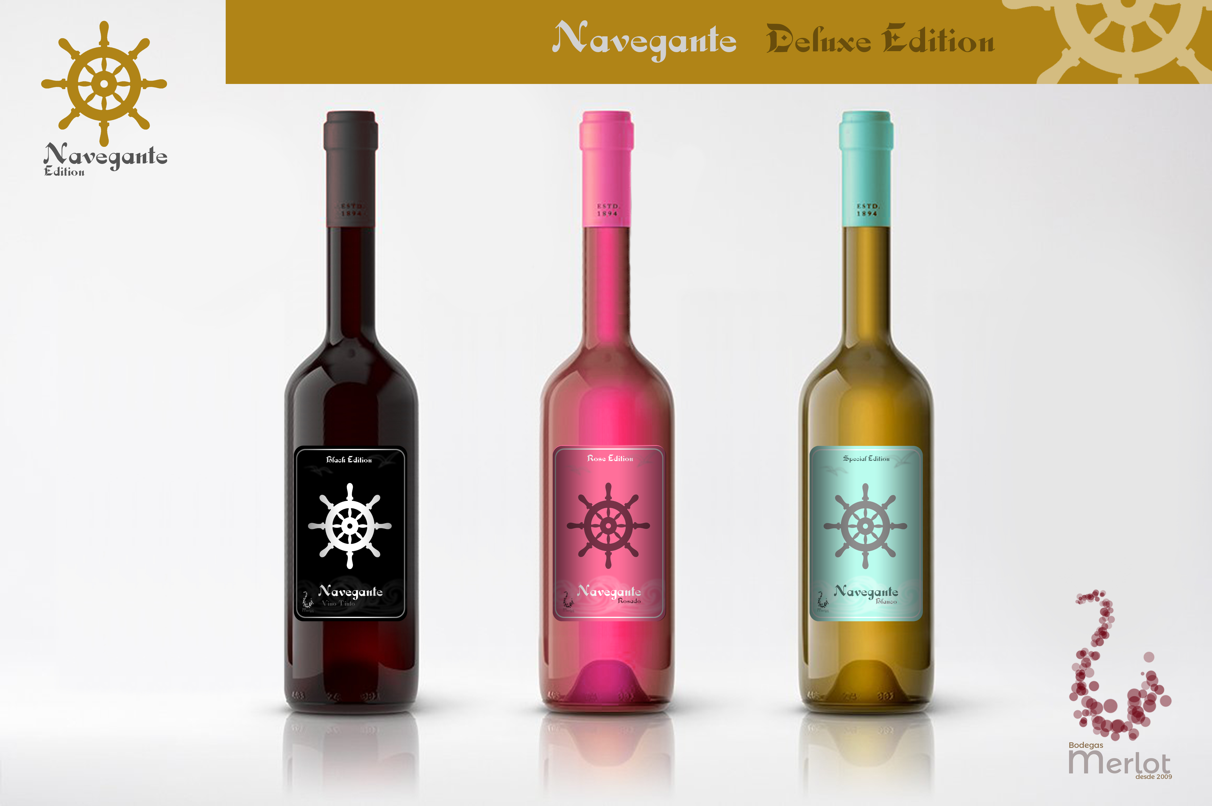 Mockup vino tinto
